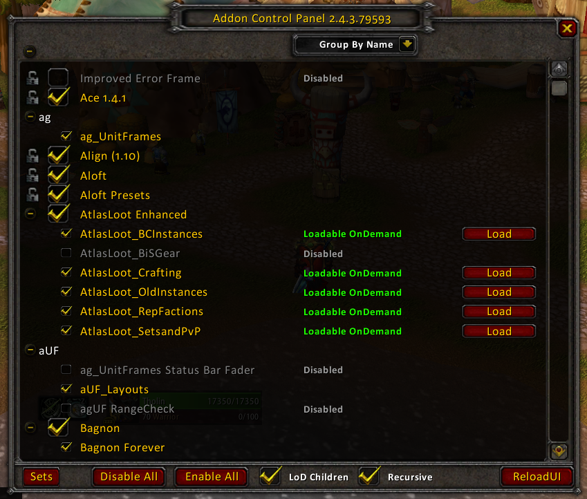 wow tbc 2.4.3 alignment addon